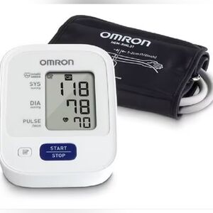 OMRON Blood Pressure Monitor with Black and White Design،